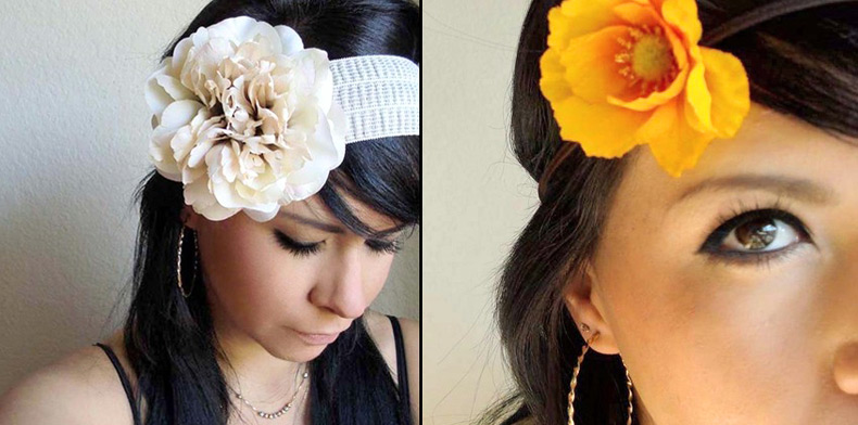 DIY fleurs en tissu photo