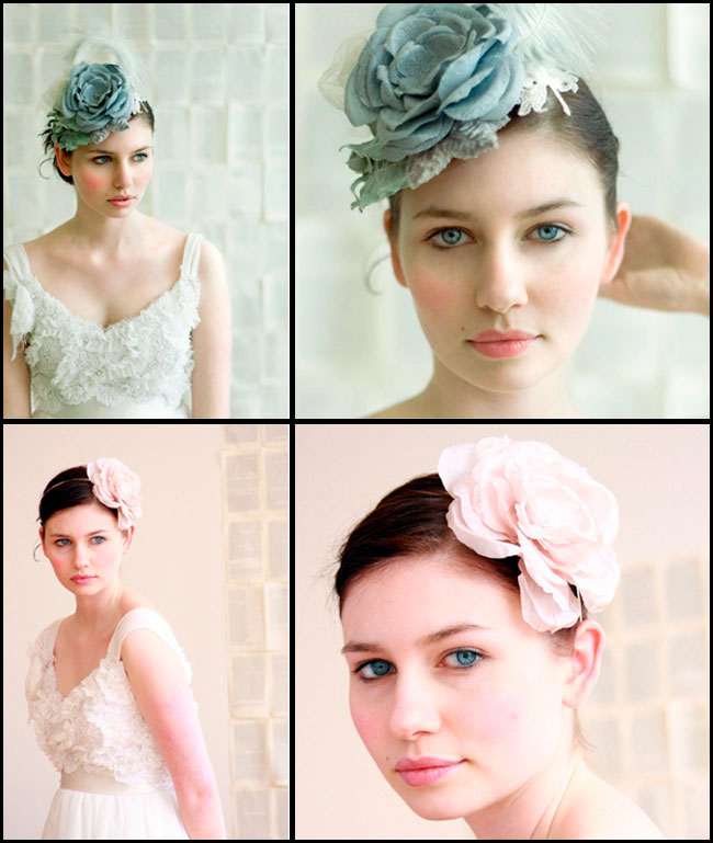 Fleurs en tissu pour cheveux