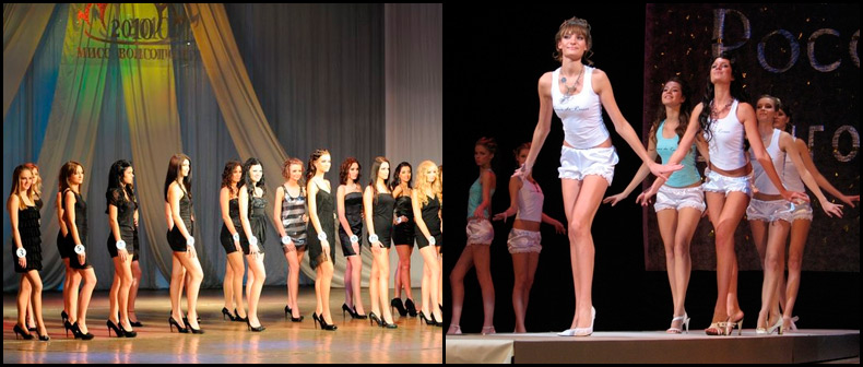 Belles filles - participants aux concours de beauté photo