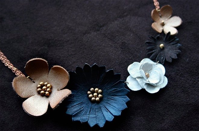 Fleurs fantastiques à partir d'une photo en tissu