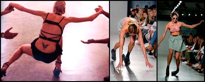 Des mannequins sur le podium