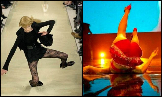 Des mannequins sur le podium