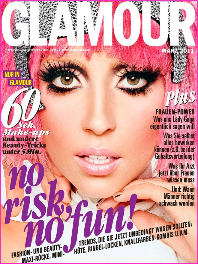 La chanteuse Lady Gaga, photo de couverture Glamour