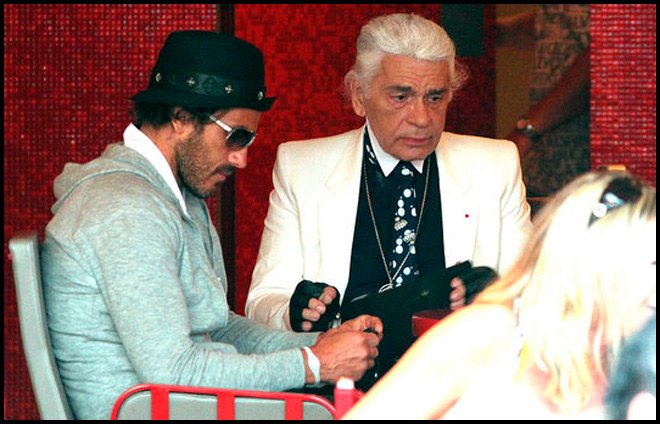 Karl Lagerfeld photo sans lunettes