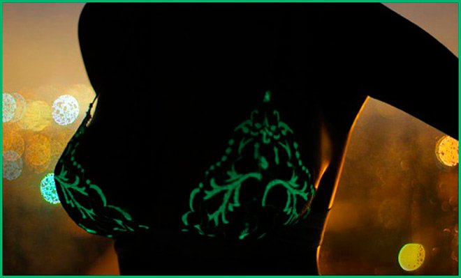 Sous-vêtements inhabituels, sous-vêtements brillants