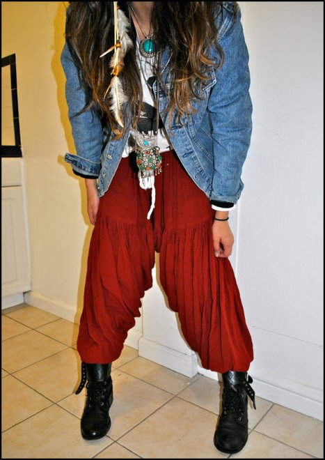 Pantalon femme, pantalon oriental