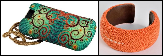 Produits en cuir de galuchat