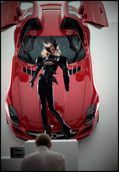 société de publicité Mercedes-Benz SLS AMG