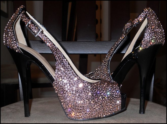 Chaussures en cristal Swarovski