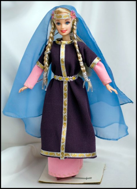 Vêtements pour poupées, costume historique pour barbie