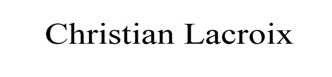 Marque de mode Christian Lacroix