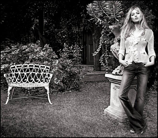 Photographie de Kate Moss par Mario Sorrenti