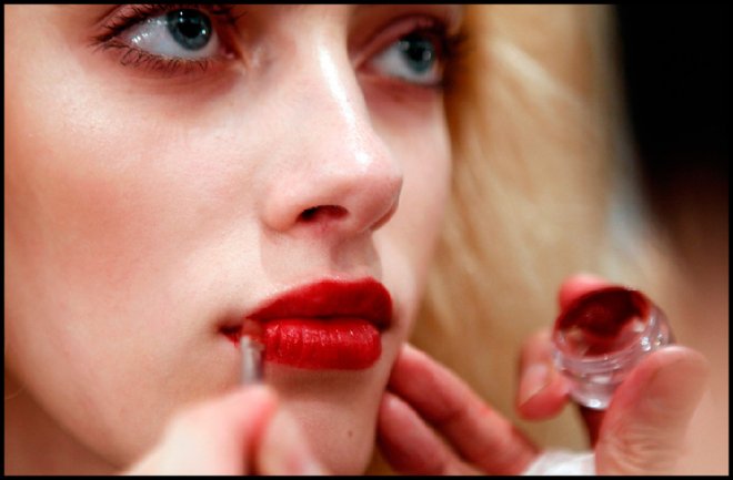 Maquillage pour le modèle