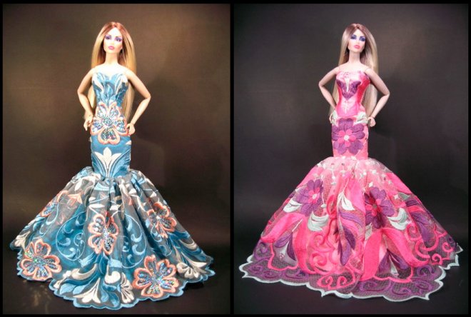 Nous cousons des robes pour Barbie