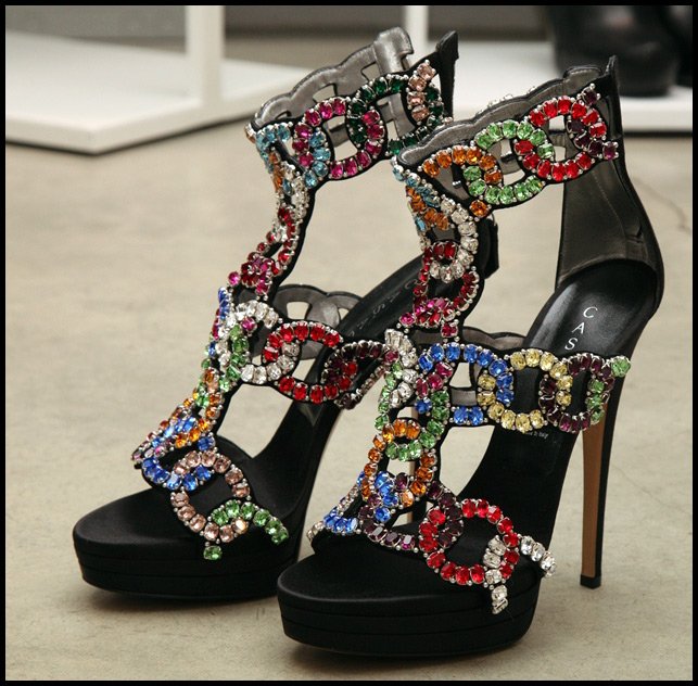 Chaussures en cristal Swarovski