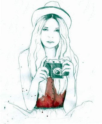 belles illustrations de mode par Sarah Hankinson