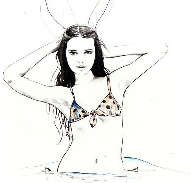 illustrations de mode par Sarah Hankinson