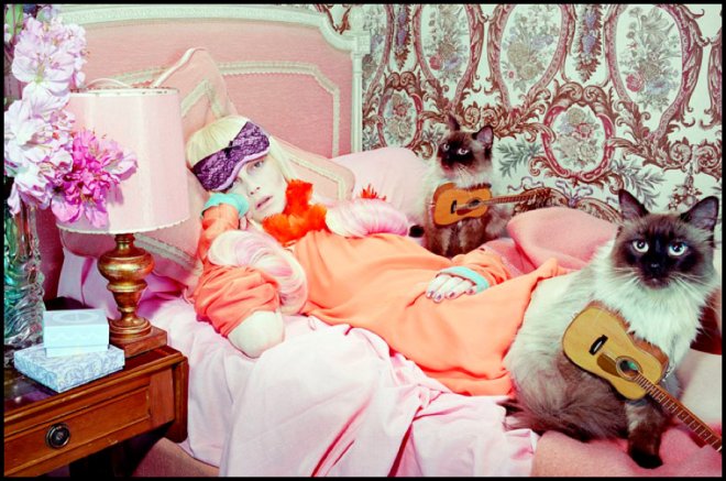 Fille avec un chat, photographe Miles Aldridge