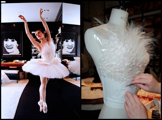 Décors de plumes et de fleurs de la Maison Lemarier