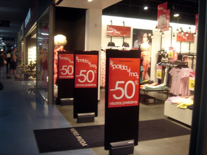 Shopping à Vilnius, centre commercial Akropolis