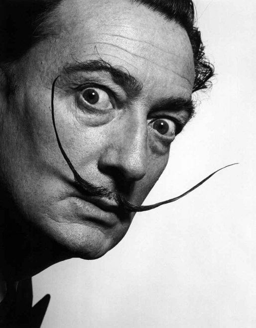 Philip Halsman - Moustache de Salvador Dali