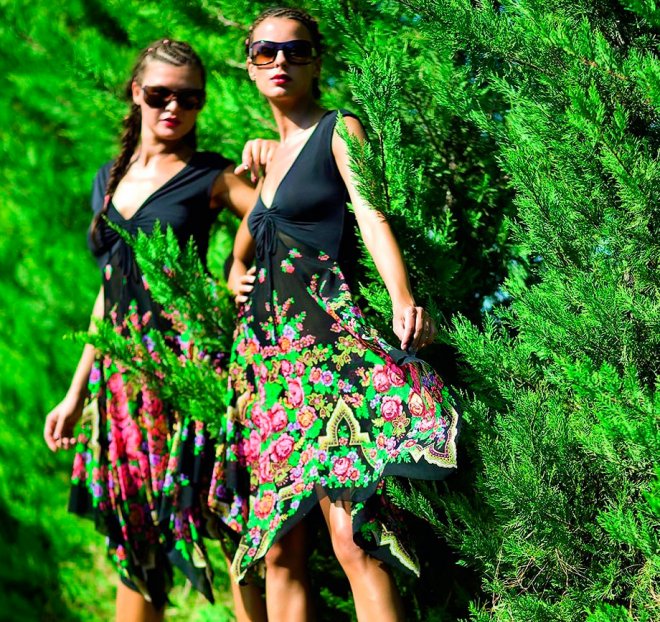 Châles et robes Pavlovo Posad