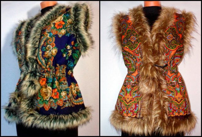 Châles et gilets Pavlovo Posad