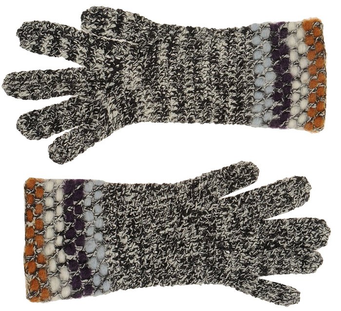 Gants tricotés de la marque Missoni