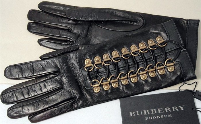 Gants en cuir Burberry