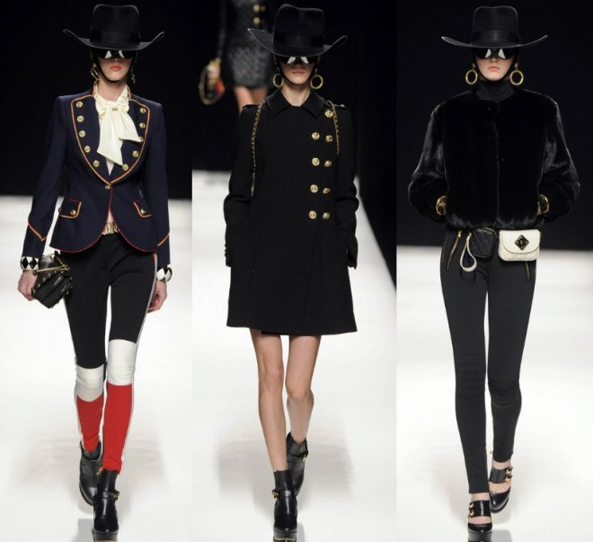 Chapeau de cowboy noir Moschino automne-hiver 2025-2026