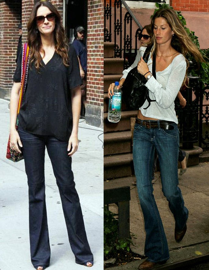 Style denim, filles en jeans