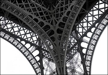 Dentelle noire et blanche