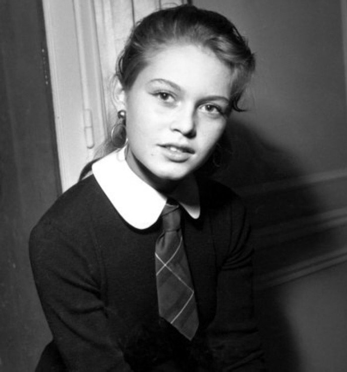 L'actrice Brigitte Bardot photo dans sa jeunesse