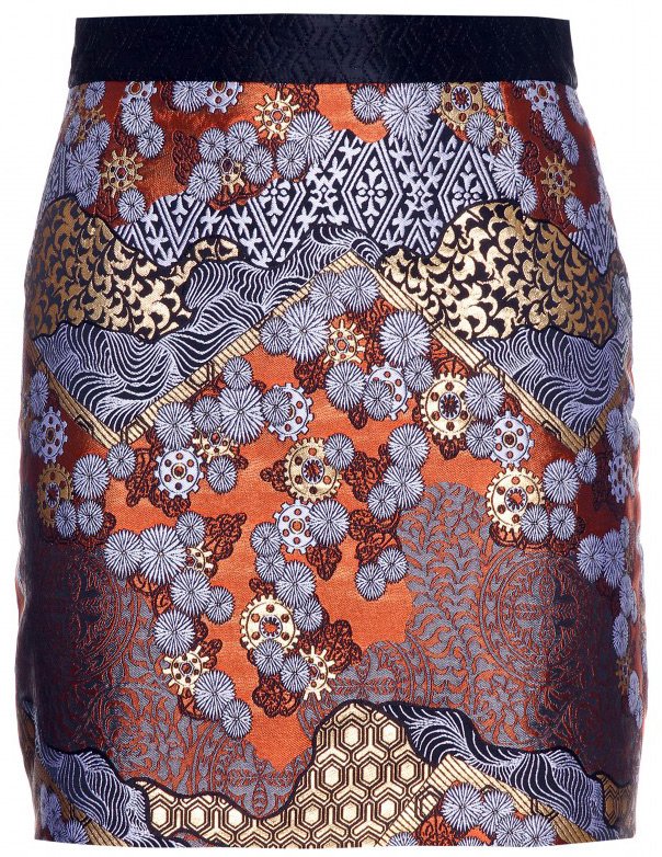 Jupe brocart moderne