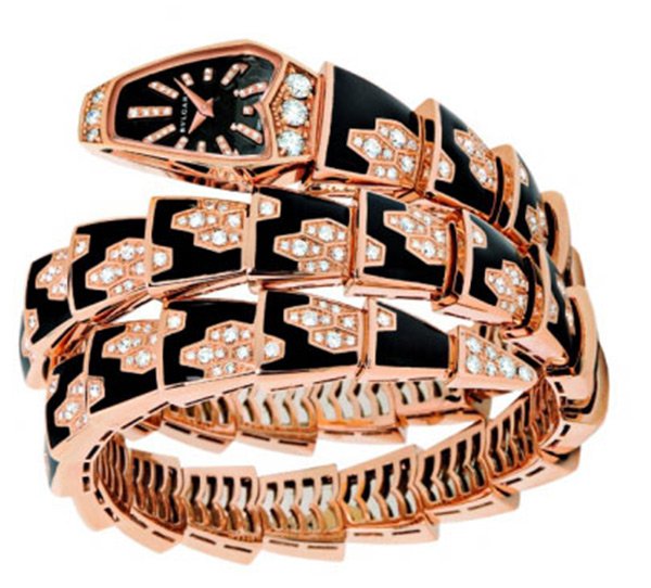 Bijoux, montres en forme de serpent, photo