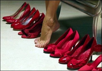 Comment porter des chaussures rouges