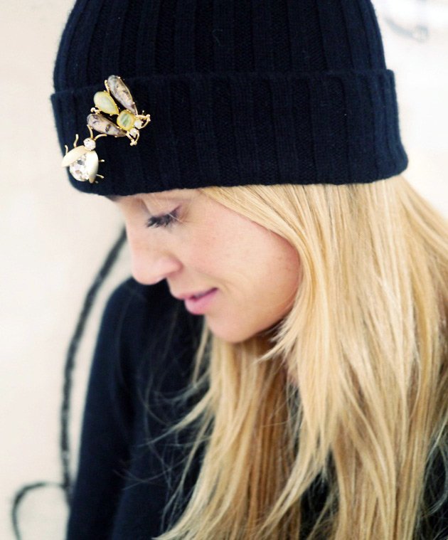 Bonnets tricotés à la mode, photo angora