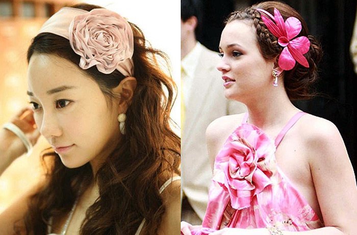 Bijoux de cheveux - photo de fleurs