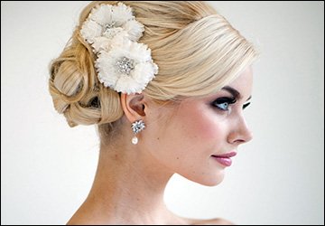 Fleurs de mariage en tissu