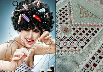 Broderie à l'ourlet