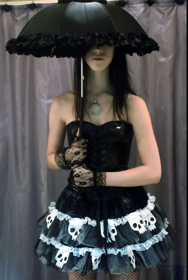 Photo de fille gothique