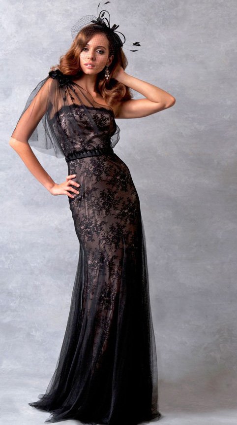 Photo de robe de mariée noire