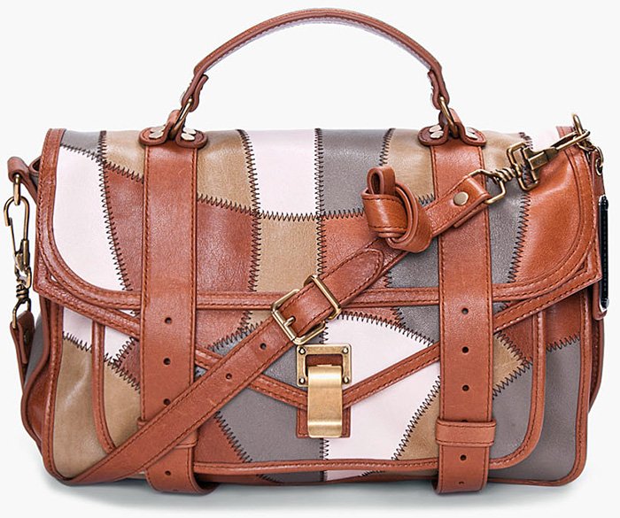 Sac en cuir patchwork photo