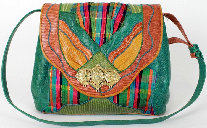 Sac en cuir patchwork photo