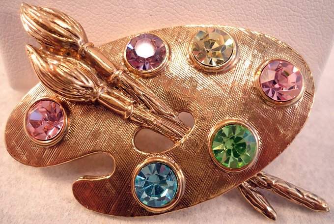 Broche vintage - photo