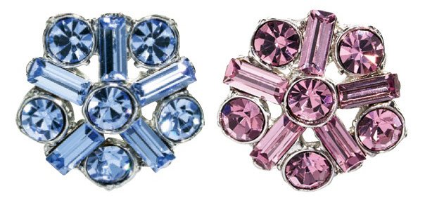 Boutons glamour - bijoux, photo