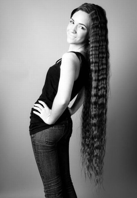 Beaux cheveux longs, photo de fille