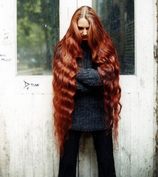 Fille aux cheveux longs, photo