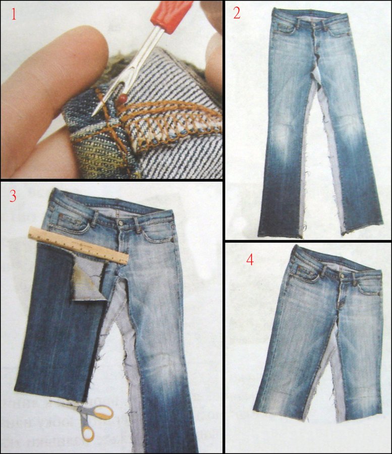 Comment coudre une jupe de vieux jeans de vos propres mains
