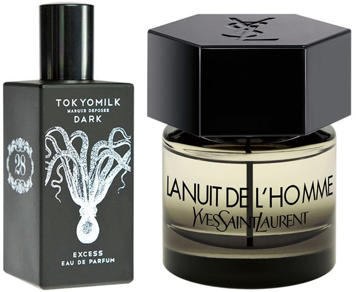 Parfum Yves Saint Laurent et Dark, Excess, Lait de Tokyo